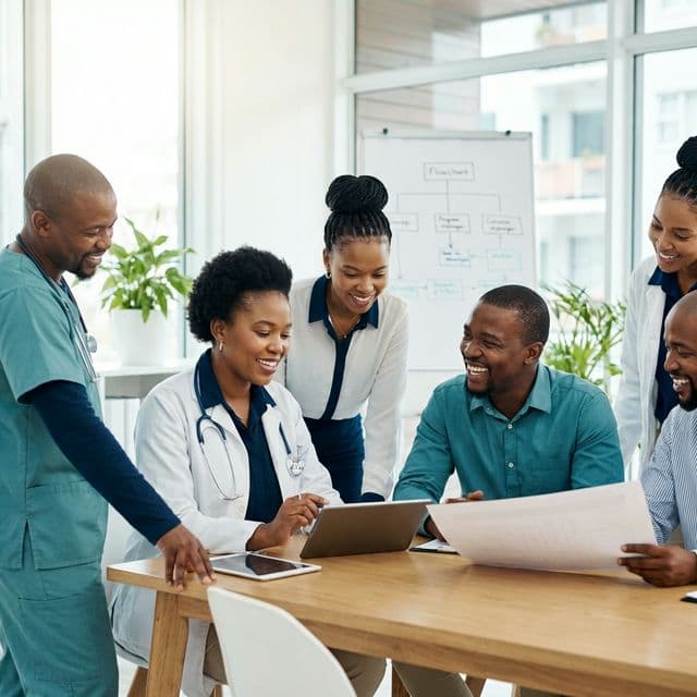 Healthcare professionals providing care in the community